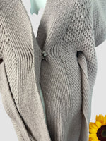 Mamas & Papas Brown Wool Mix Chunky S/S Cardigan - Size Maternity UK 12-14