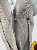 Mamas & Papas Brown Wool Mix Chunky S/S Cardigan - Size Maternity UK 12-14
