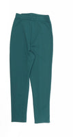 Asos Design Maternity Forest Green Slim Leg Trousers - Size Maternity UK 10