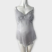 Blooming Marvellous Grey/Silver Sparkly Jewel Embellished Strappy Top - Size Maternity UK 8
