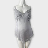 Blooming Marvellous Grey/Silver Sparkly Jewel Embellished Strappy Top - Size Maternity UK 8