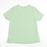 Next Maternity Pale Green V Neck Maternity & Nursing T-Shirt - Size Maternity UK 12