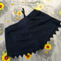 Primark Navy Blue Crochet Jersey Shorts - Girls 3-4yrs