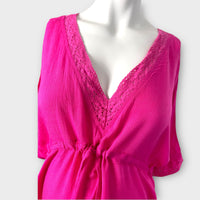 Blooming Marvellous Cerise Pink Summer Top - Size Maternity S UK 8-10