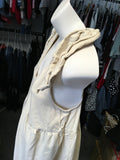 Asos Design Maternity Beige Tie Shoulder Summer Dress - Size Maternity UK 8