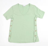 Next Maternity Pale Green V Neck Maternity & Nursing T-Shirt - Size Maternity UK 12