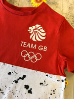 Team GB Red Black & White T-Shirt - Unisex 7-8yrs