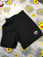Sondico Black Unisex Stretch Football Sports Shorts - Unisex 11-12yrs