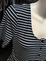 Brand New Isabella Oliver Maternity Breton Ribbed S/S T-Shirt Dress - Size Maternity 2 UK 10