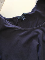 New Look Maternity Plain Navy Soft Scoop Neck T-Shirt - Size Maternity UK 12
