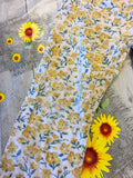 Tu Yellow Floral Print Leggings - Playwear - Girls 3-4yrs