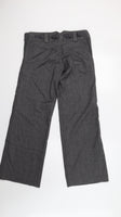 Topshop Maternity Grey Premium Smart Striped Work Trousers - Size Maternity UK 10 L32