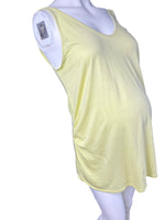 New Look Maternity Plain Yellow Cami Vest Top - Size Maternity UK 12