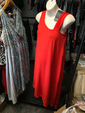 Brand New Isabella Oliver Maternity Red Drape Asymmetric Dress - Size Maternity 1 UK 8