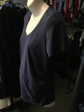 New Look Maternity Plain Navy Soft Scoop Neck T-Shirt - Size Maternity UK 12