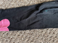 George Black Leggings with Pink Heart Sparkly - Playwear - Girls 6-7yrs