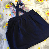 Jojo Maman Bebe Navy Blue Needlecord Pinny Dress - Girls 3-4yrs