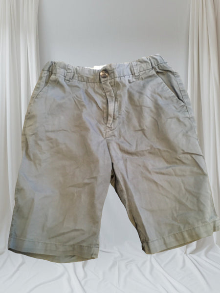 H&M Grey Chino Shorts with Adjustable Waist - Boys 9-10yrs