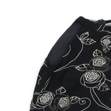 Vintage Jojo Maman Bebe Black Floral Halterneck Top - Size Maternity UK 12