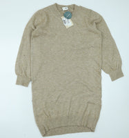 Brand New Mamalicious Newanna Knit Jumper Dress Natural Melange - Size Maternity M UK 10