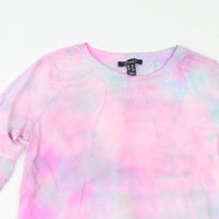 New Look Maternity Pink/Blue Tie Dye Summer Top - Size Maternity UK 10