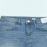 Brand New H&M Blue Stonewashed Distressed Denim Skirt - Girls 12-13yrs