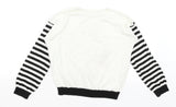 George Black/White Paris Soft Knitted Sequin Glitter Jumper - Girls 9-10yrs