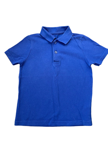 Unisex Plain Blue S/S School Polo Shirt  - Preloved