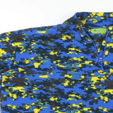 Mountain Warehouse Blue/Grey/Yellow Camo Fleece Jumper - Boys 11-12yrs