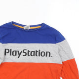 George Playstation Logo Print Colour Block L/S Top - Boys 10-11yrs