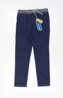 Brand New Bluezoo Boys Navy Chino Stretch Waist Trousers - Boys 9yrs