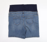 Brand New Tu Maternity Blue Stonewash Boy Short Denim Shorts - Size Maternity UK 20