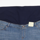 Brand New Tu Maternity Blue Stonewash Boy Short Denim Shorts - Size Maternity UK 20