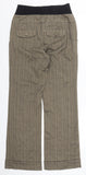 New Look Maternity Brown Herringbone Smart Bootleg Trousers - Size Maternity UK 8