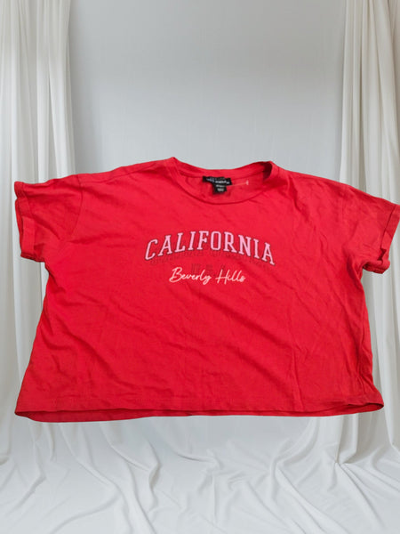 New Look 915 Generation Red California Cropped Top - Girls 12-13yrs