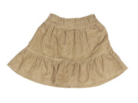 F&F Light Brown Girls Corduroy Skirt Elasticated Waist - Girls 4-5yrs