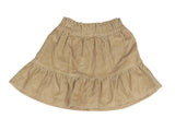 F&F Light Brown Girls Corduroy Skirt Elasticated Waist - Girls 4-5yrs