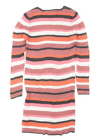 M&S Multi Striped Pink/Blue/White L/S Jumper Dress - Girls 12-13yrs