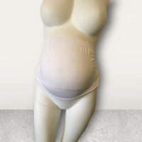 Jojo Maman Bebe White Stretch Bump Support Band - Size Maternity M UK 12-14