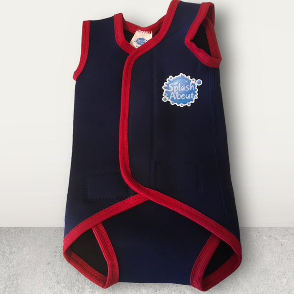 Splash About Navy/Red Baby Swimwear Wetsuit - Unisex 0-6m