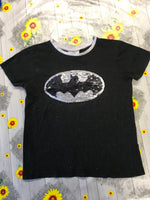Primark 2 Way Sequin Batman Motif Black T-Shirt - Boys 4-5yrs