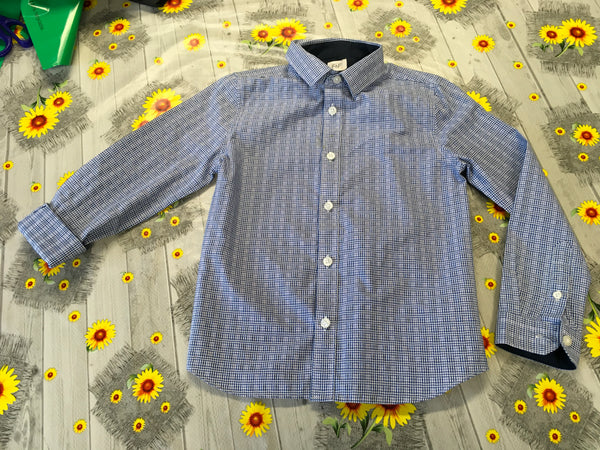 Il Gufo - Boys Blue Gingham Linen Blazer Il Gufo - Boys Blue Gingham Linen Blazer