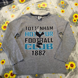 F&F Tottenham Hotspur Grey L/S Top Official Merchandise - Boys 8-9yrs