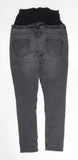 Isabella Oliver Faded Black Over Bump Maternity Skinny Jeans - Size Maternity 2 UK 10
