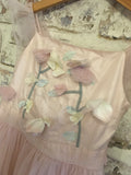 Monsoon Light Pink Taffeta Flower Occasion Dress - Girls 11yrs