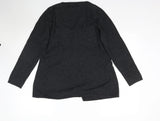Blooming Marvellous Charcoal Soft Wool & Angora Blend Button Front L/S Top - Size Maternity L UK 16-18