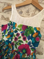 Bloome Girls Floral Print Broderie Cotton Sun Dress - Girls 8yrs