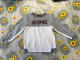 George Grey/White Unstoppable Jumper - Boys 5-6yrs