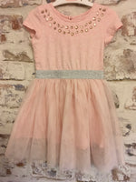 Primark Pink Embellished Dress with Tutu Skirt - Girls 3-4yrs