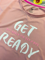 H&M Sport Girls Pink Get Ready S/S Sports Top - Girls 10-12yrs
